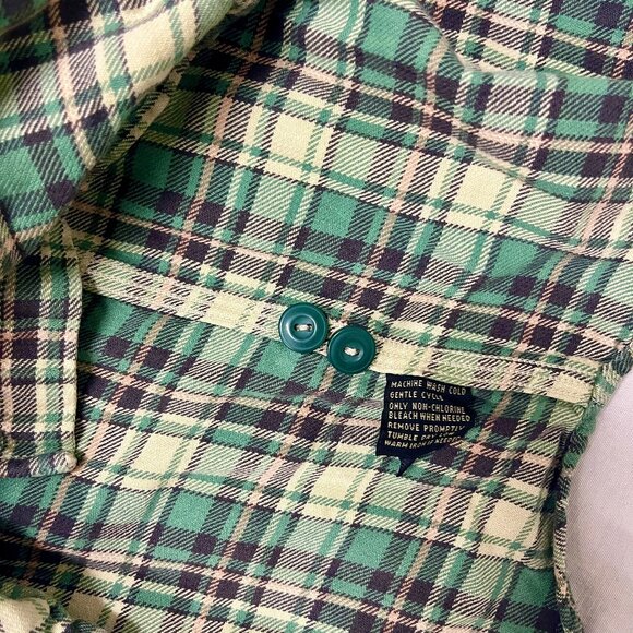 RRL & CO / RALPH LAUREN PLAID LIGHTWEIGHT FLANNEL SHIRT - SMALL - Picture 5 of 5